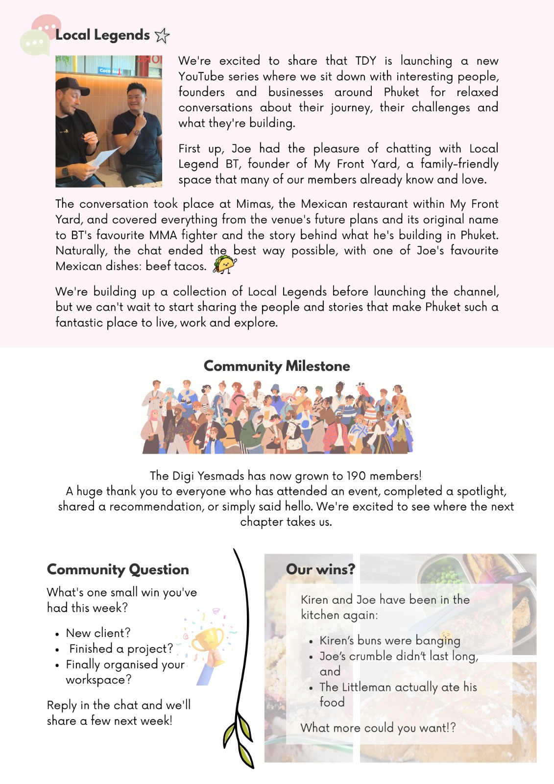 TDY Newsletter 7 June, page 2